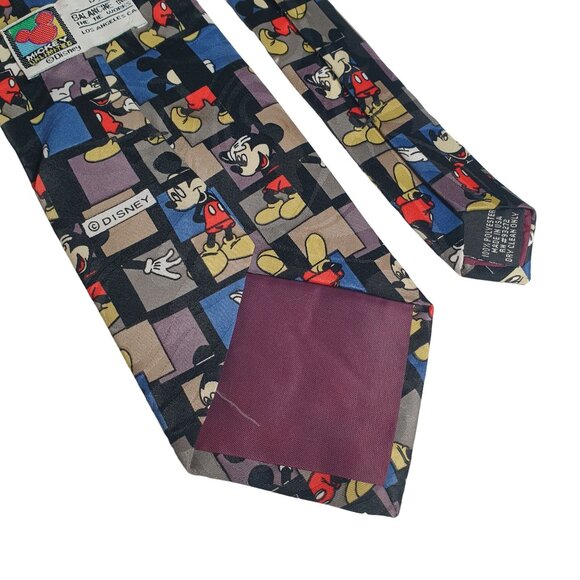 Vintage Disney Mickey Mouse Tie Works Los Angeles All Silk Cartoon Collectable - Picture 5 of 5